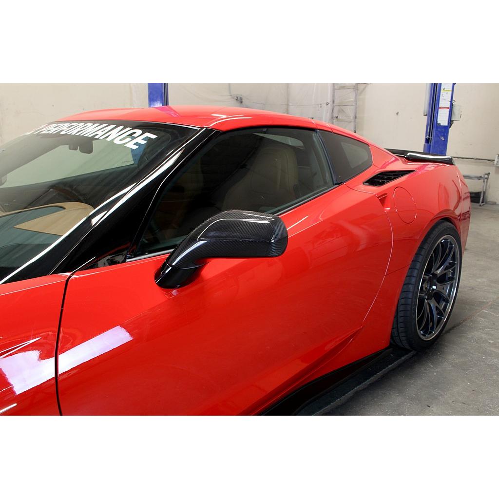 Carbon Fiber Replacement Mirrors-Chevrolet C7 Corvette  Stingray / Z06