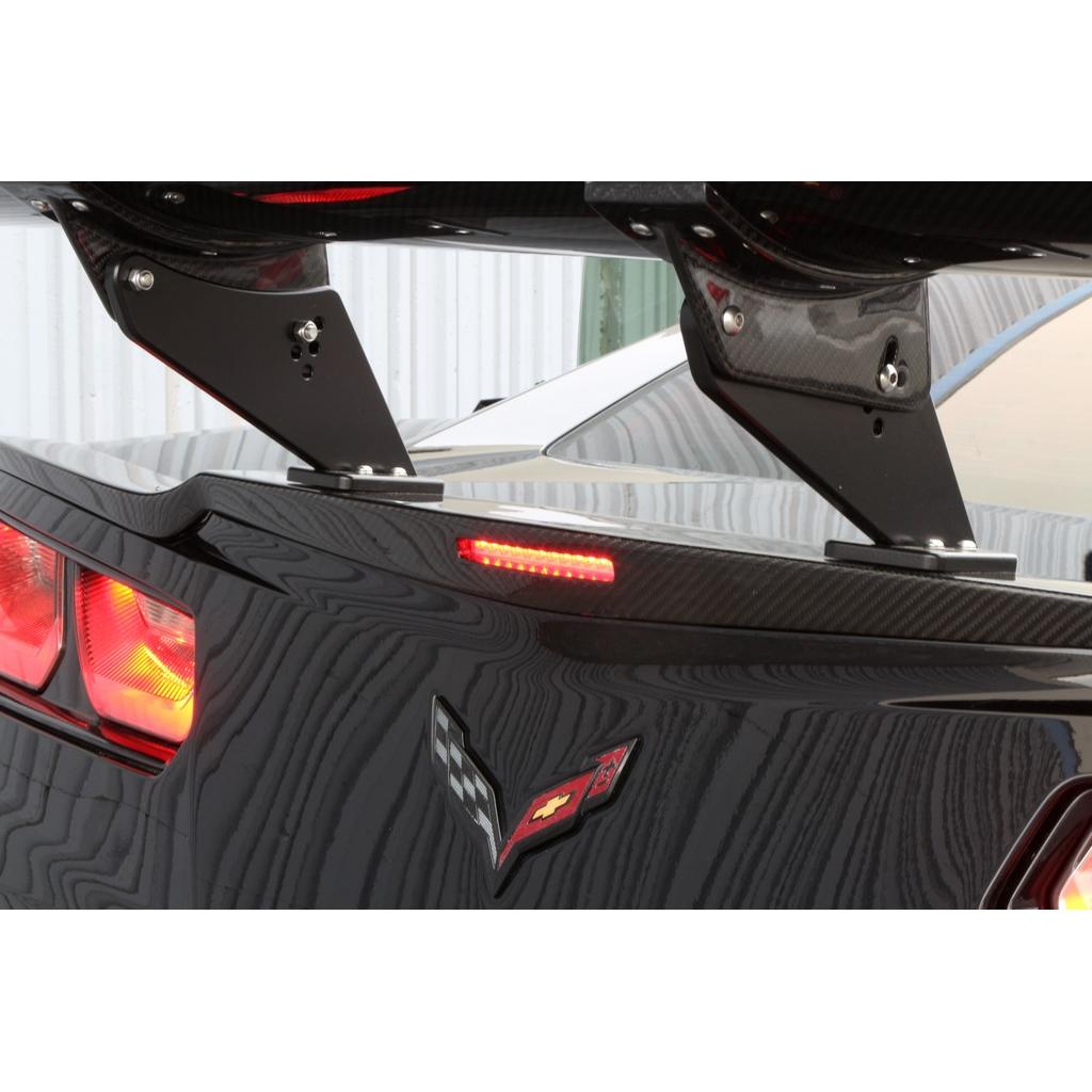GTC-500 Chassis Mount Carbon Fiber Adjustable Wing- Chevrolet C7 Corvette Z06 / Grand Sport
