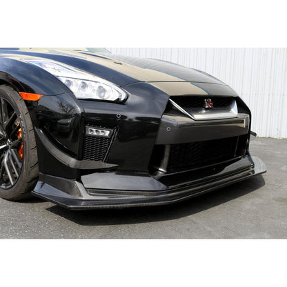 Carbon Fiber Front Bumper Canards- 2017-2022 Nissan R35 GTR