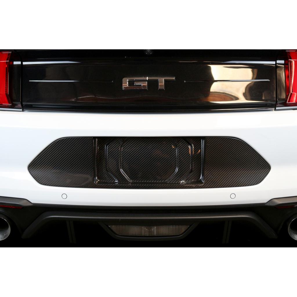 Carbon Fiber License Plate Backing-2018-2023 Ford Mustang