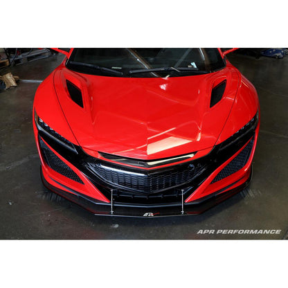 Carbon Fiber Front Wind Splitter - 2016-2022 Acura NSX (Stock Bumper)