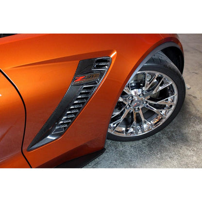 Carbon Fiber Fender Vents-Chevrolet C7 Corvette Z06