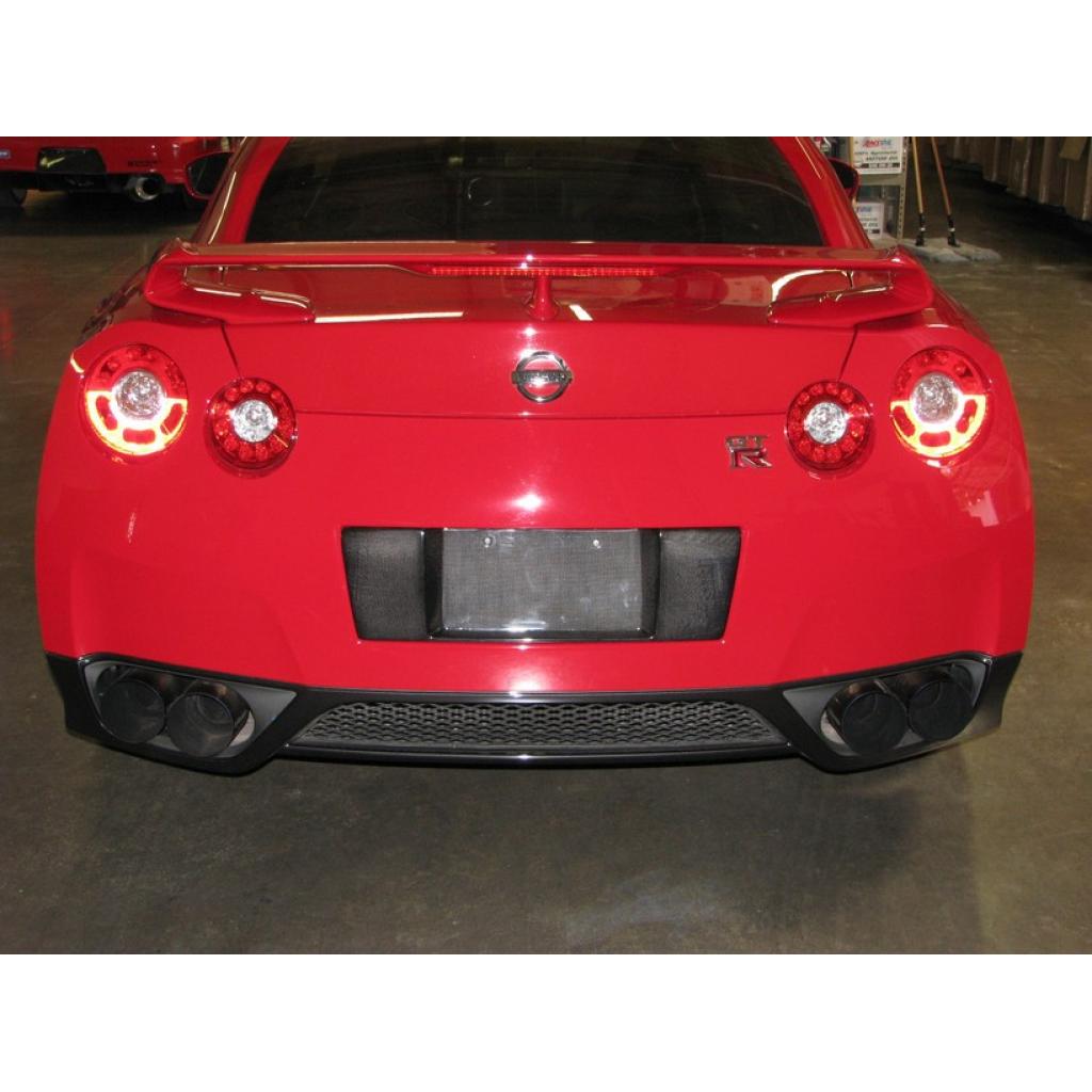 Carbon Fiber  License Plate Backing-2008-2011 Nissan R35 GTR