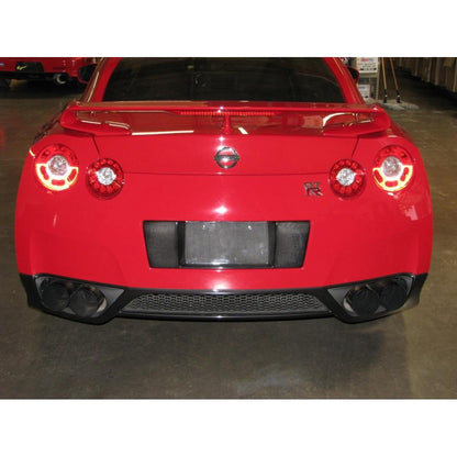 Carbon Fiber  License Plate Backing-2008-2011 Nissan R35 GTR