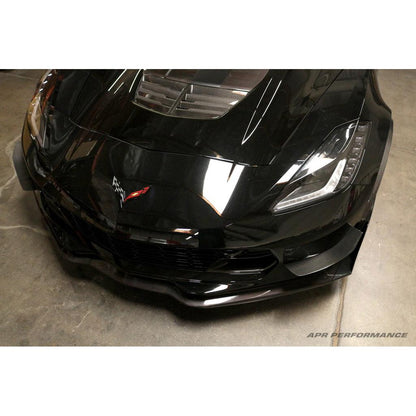 Carbon Fiber Front Bumper Race Canards- Chevrolet Corvette C7 / C7 Z06