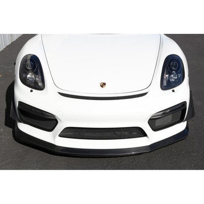 Carbon Fiber Front Bumper Canards- 2016 Porsche 981 Cayman GT4