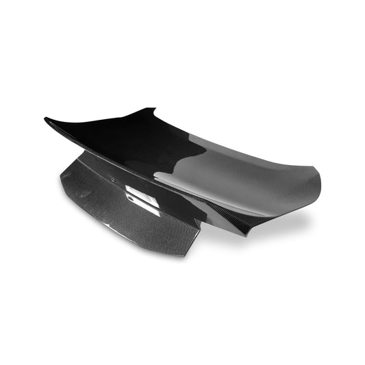 2024 + Ford Mustang Type-X Double Sided Carbon Fiber Trunk W/ Integrated Spoiler