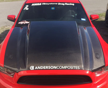 2013 - 2014 Ford Mustang Type-CJ Carbon Fiber Cowl Hood