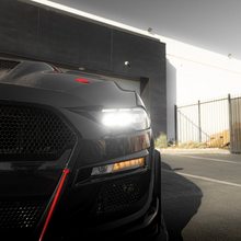 2018-2023 Ford Mustang Projector Headlights S650 Style LED Amber Sequential Turn Signals