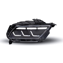 2010-2014 S197 Ford Mustang S650 Style LED Headlights W/ Amber Sequential Turn Signal (Pair)