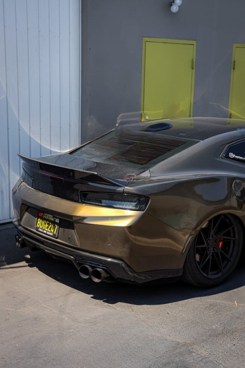 2016 - 2024 Camaro Carbon Fiber Trunk Double Sided Decklid With Integrated Spoiler