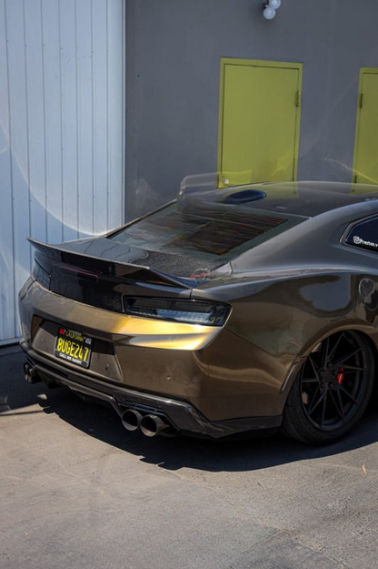 2016 - 2024 Camaro Carbon Fiber Trunk Double Sided Decklid With Integrated Spoiler
