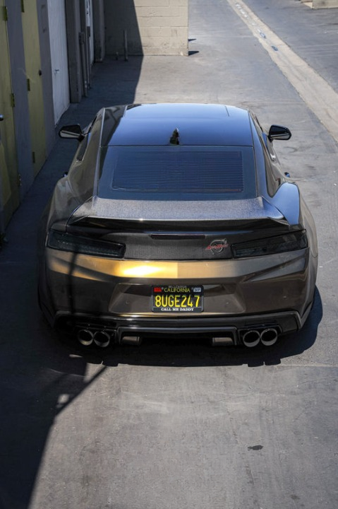 2016 - 2024 Camaro Carbon Fiber Trunk Double Sided Decklid With Integrated Spoiler