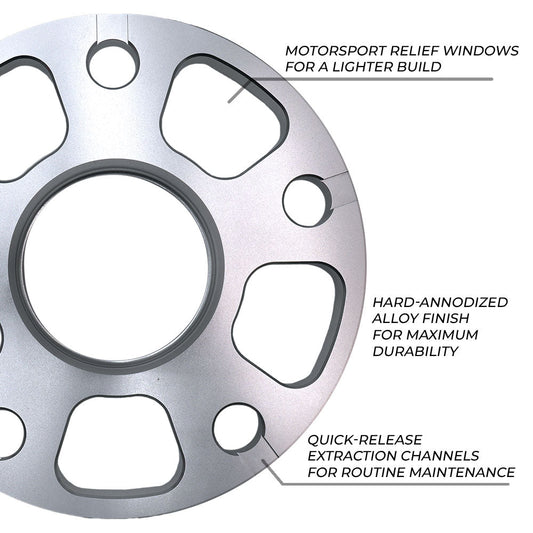 CarBahn BMW Wheel Spacers Set | 5x112 & 5x120 Bolt Patterns | 3mm-15mm Thickness